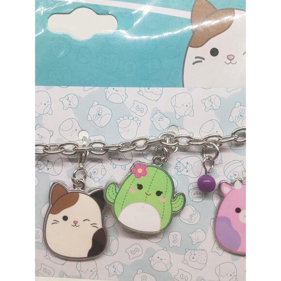 Squishmallows Charm Bracelet Interchangeable 5 Charms Cute Collectible NEW - Picture 5 of 9